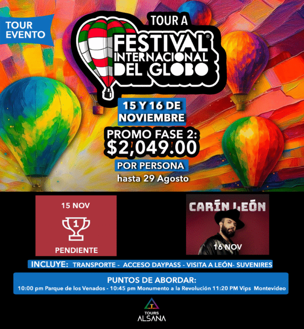 FESTIVAL INTERNACIONAL DEL GLOBO 2025, 15 Y 16 de Noviembre.
