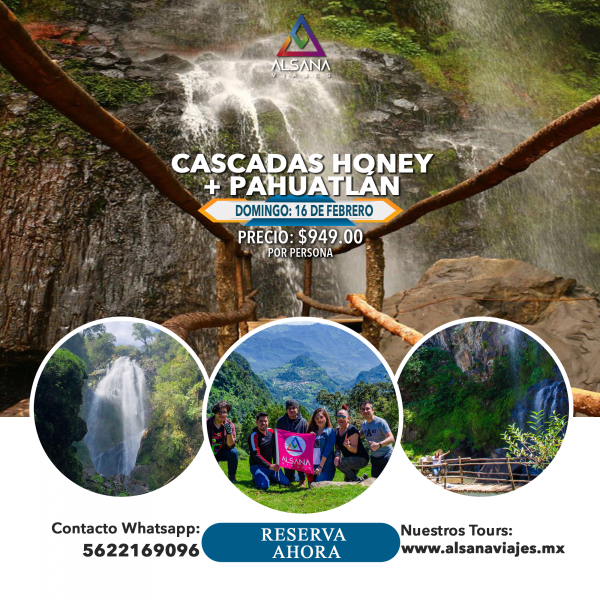 Cascadas Honey y Pahuatlán, 16 de Febrero