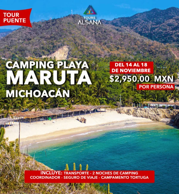 Maruata Camping, Michoacán 14 al 18 de Noviember 2025