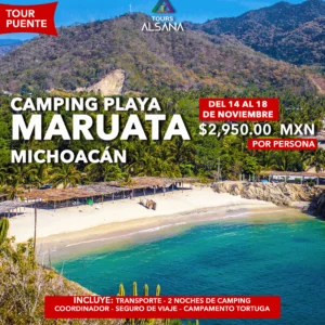 Maruata Camping, Michoacán 14 al 18 de Noviember 2025