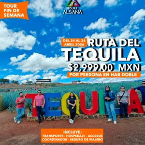 Ruta del Tequila, Abr, Jun, Agt, Oct, Dic