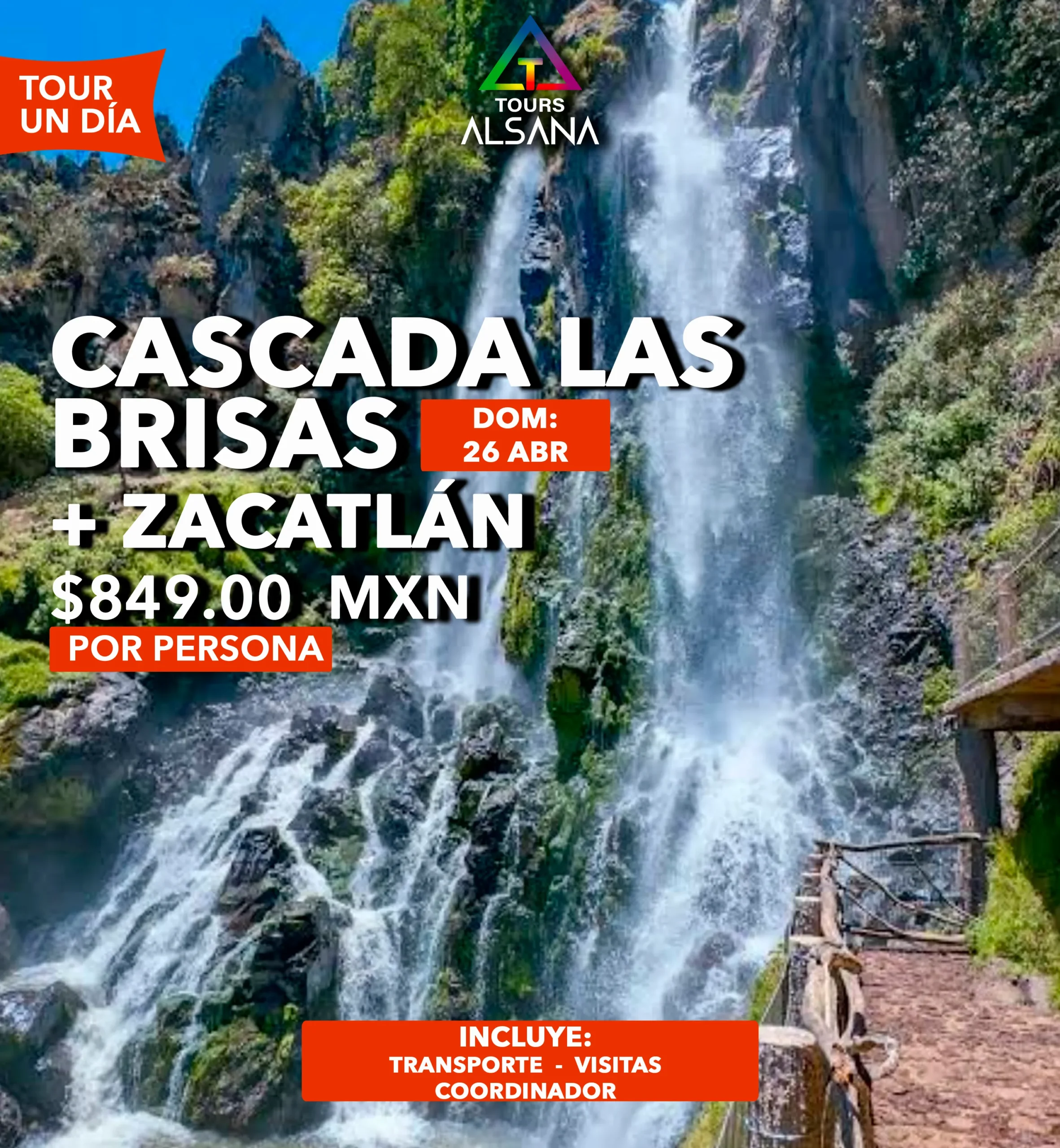 Zacatlán y Cascada Las Brisas, 26 Abr, 13 Jun