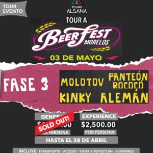 BEER FEST 2025, Tour Jardines de México, Fase 3
