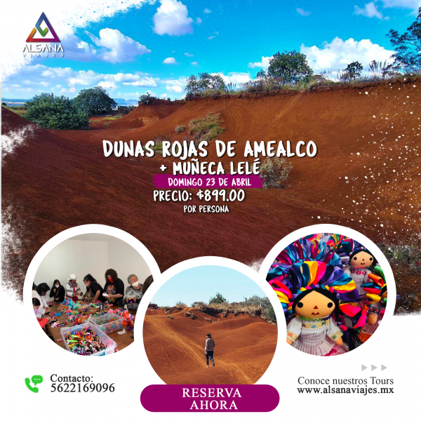 Dunas Rojas de Amelco + Muñeca Lelé, 23 de Abril
