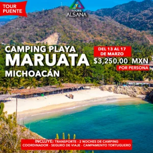 Maruata Camping, Michoacán 13 al 17 de Marzo