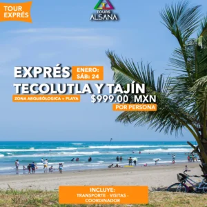 Tecolutla + Tajín Exprés, 24 Enero