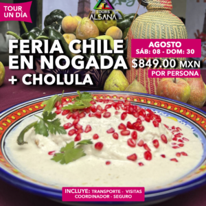 Feria del Chile en Nogada Calpan 2026, 08, 30 de Agosto