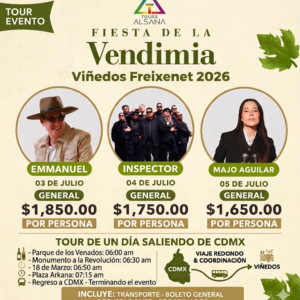 VENDIMIA FREIXENET 2026, 03, 04, 05 de Julio