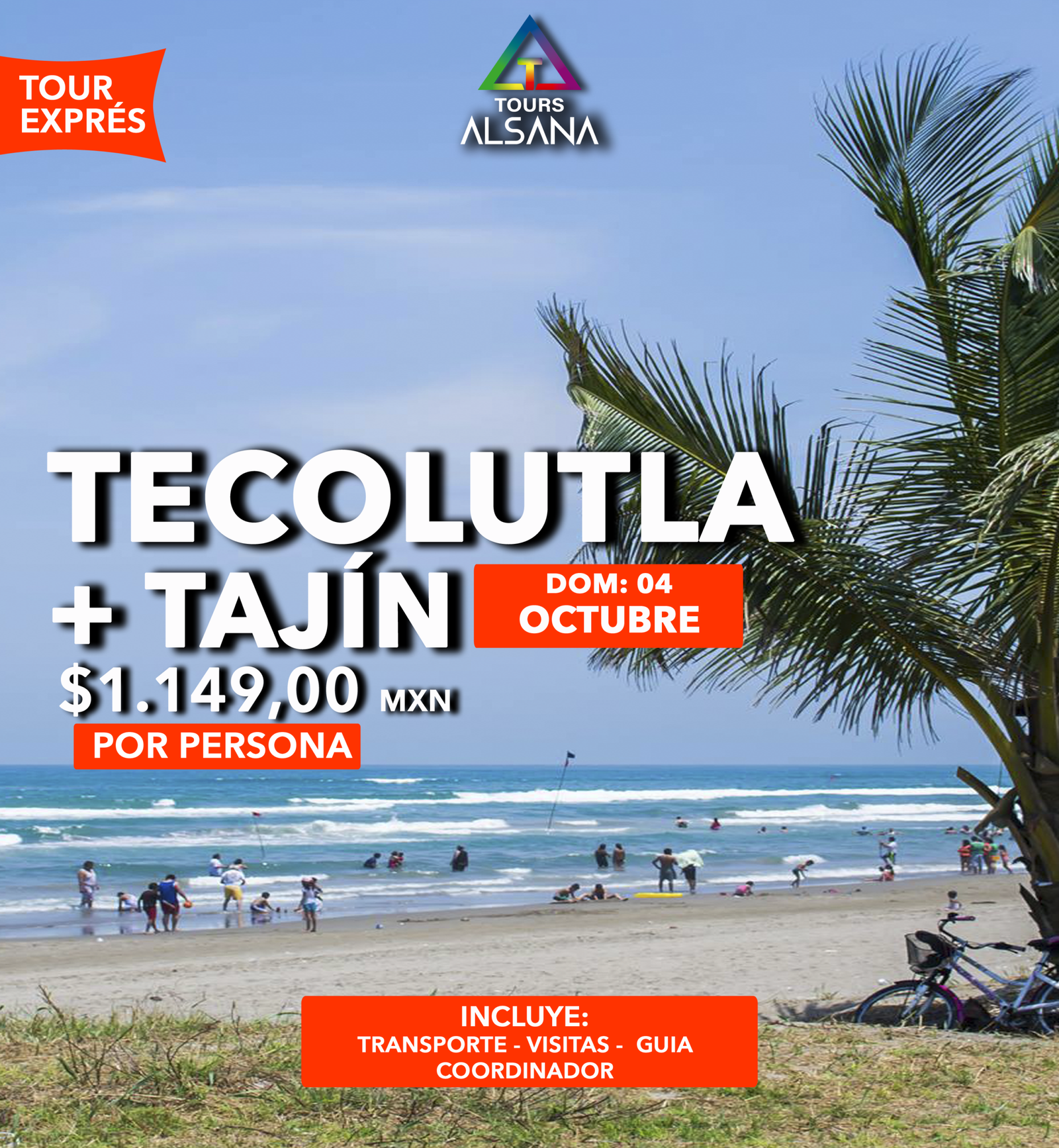 Tecolutla + Tajín Exprés, 13 Sept, 04 Octubre - Image 2