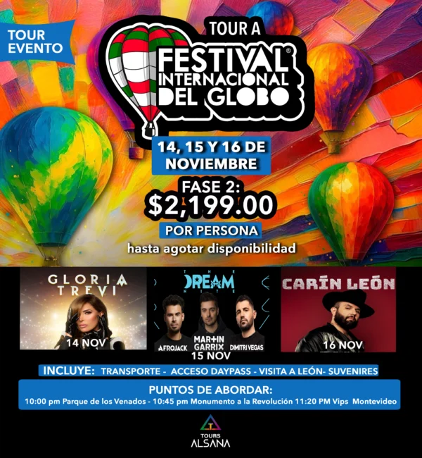 FESTIVAL INTERNACIONAL DEL GLOBO 2025, 14, 15 Y 16 de Noviembre.