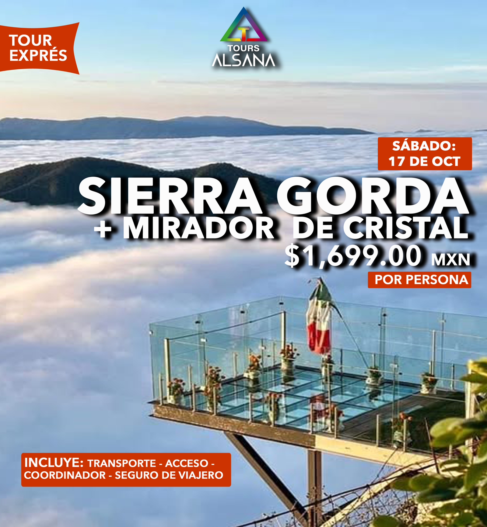 Sierra Gorda + Mirador de Cristal, 17 de Octubre