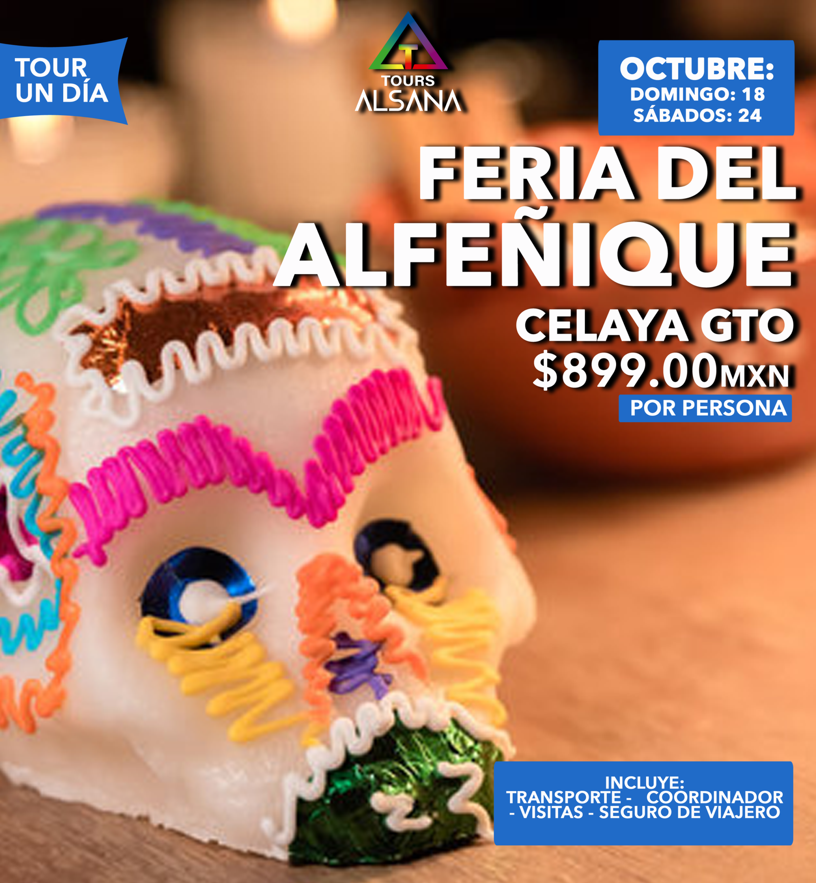 Feria del alfeñique Celaya, 18, 24 Octubre
