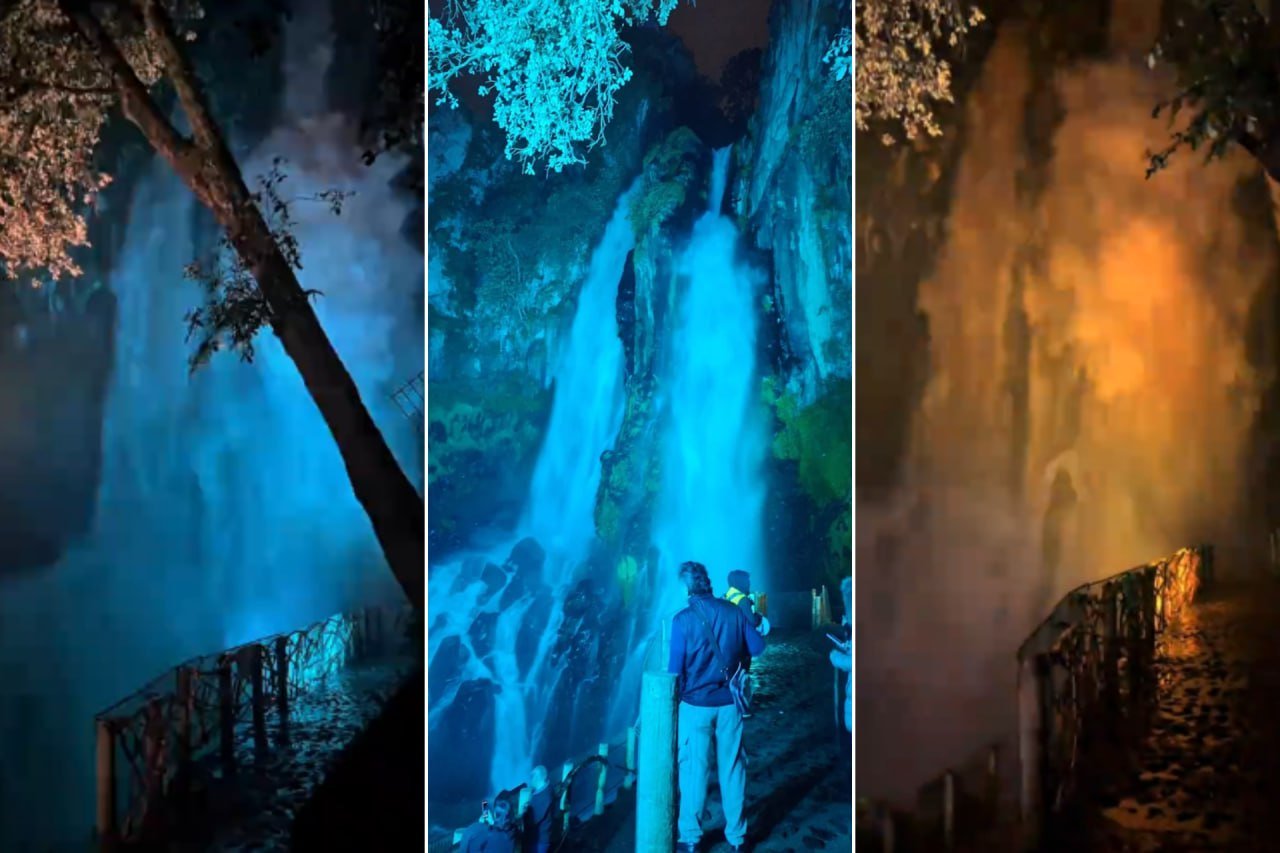 Cascada Las Brizas Iluminada, Zacatlán, 07, 29 de Nov - Imagen 2